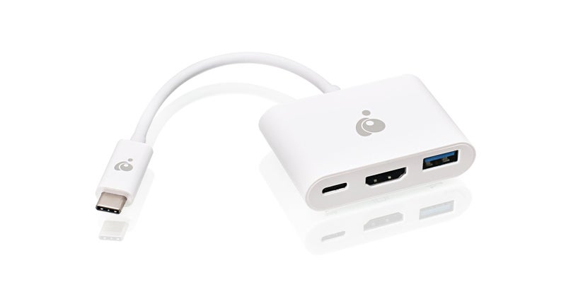 IOGEAR USB-C to 1 to 3 Adapter - 1 HDMI Out - 1 USB A Out - 1 USB-C - 100W Power - 4K@30Hz - MacBook Pro - iMac - Chromebook - More Type-C - GUC3C3H - Image 2